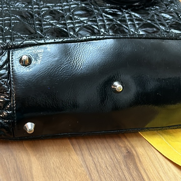 Dior Shoulder Bag Soft Shopping Tote Cannage Lambskin Leather , Silver hardware - Picture 12 of 13